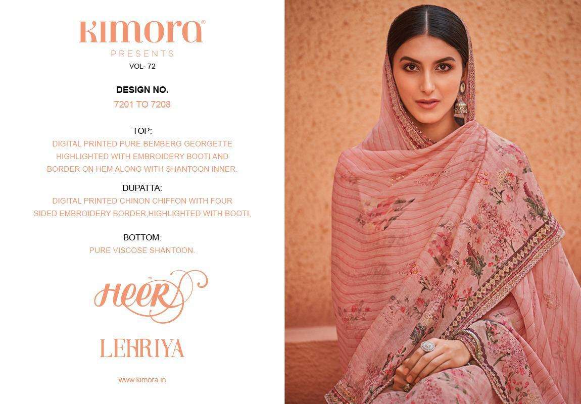 Heer Lehriya Vol 72 By Kimora Georgette Traditional Wear Suits