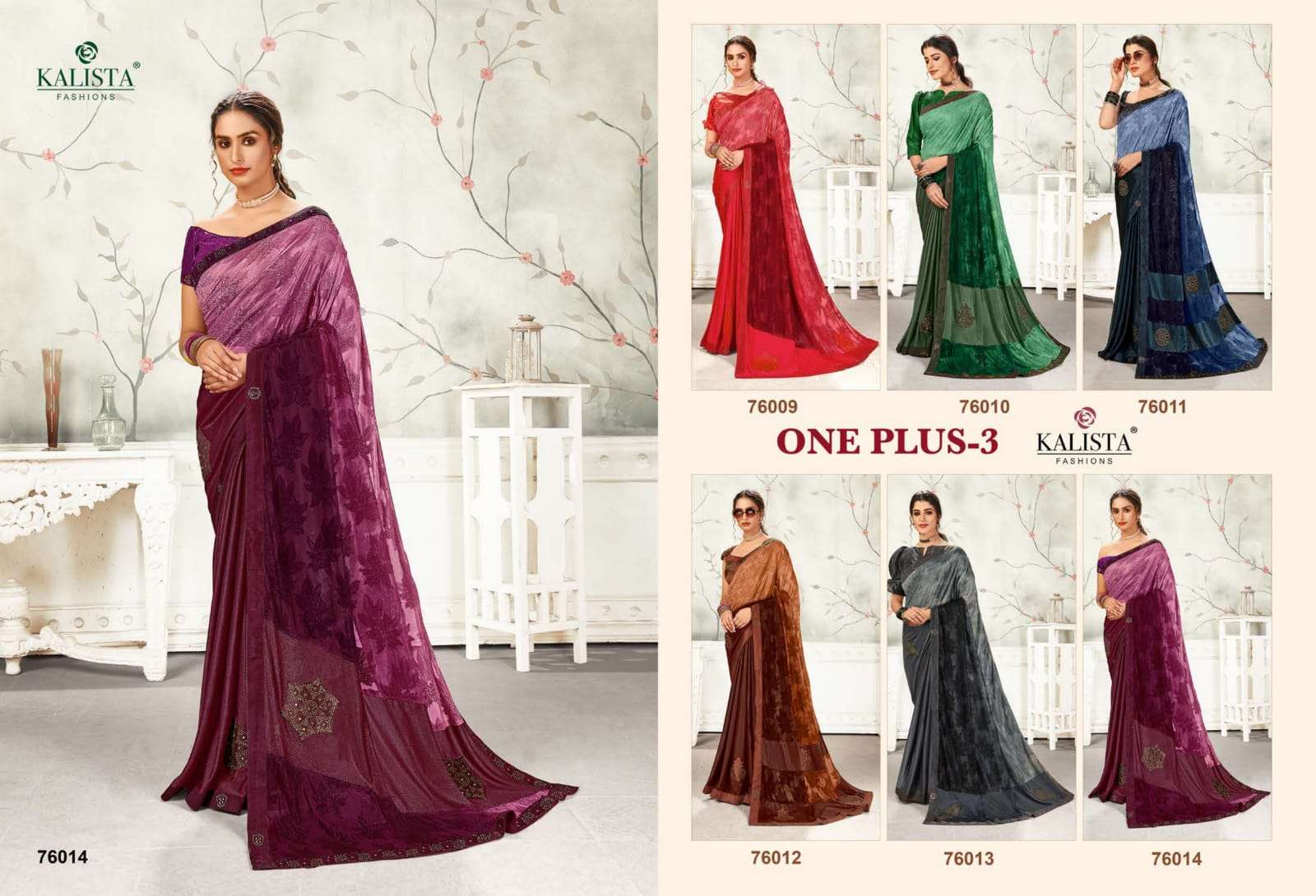 Kalista One Plus Vol 3 Printed Designer Saree