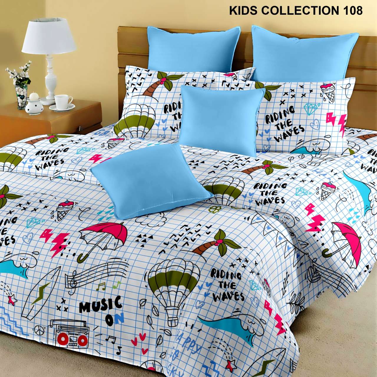 Kids Bedsheets King Size Cotton Bedsheets Double Bed Sheets