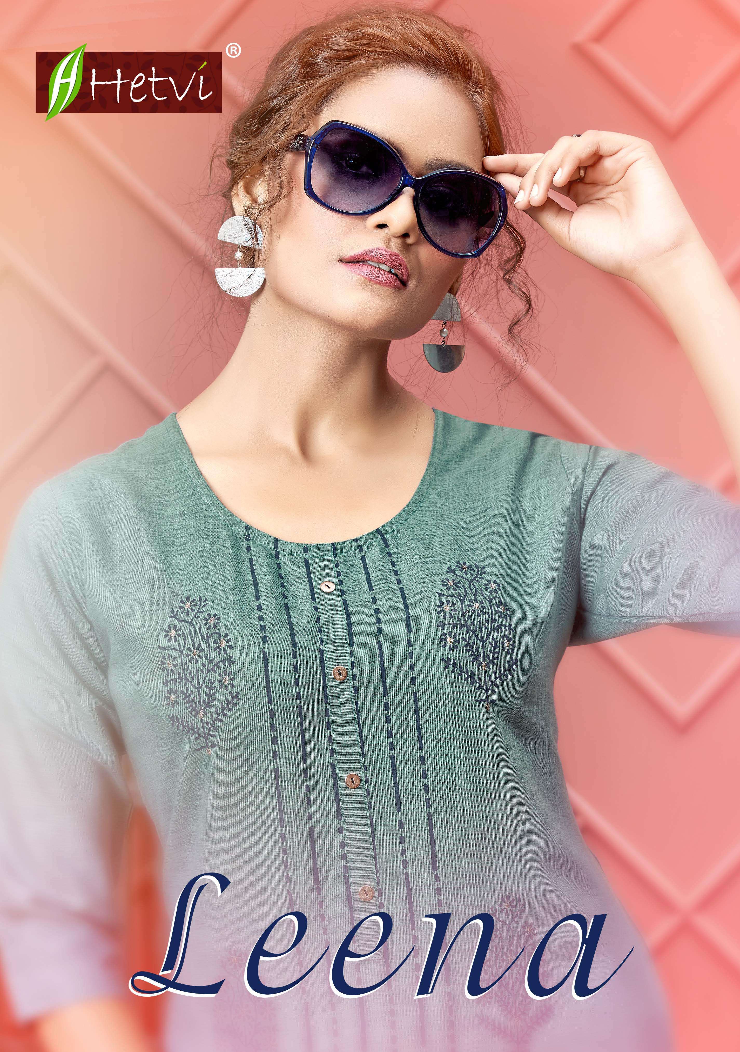 Leena By Hetvi Heavy Rayon Liquiedbombay With Print Work Kurti Catalog Wholesaler Best Rate