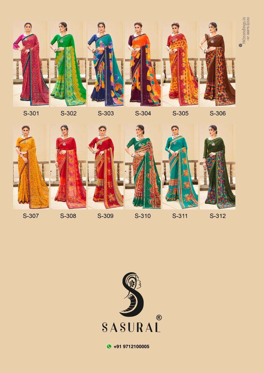 Mintorsi Barsat Sasural Vol 3 Georgette Designer Saree