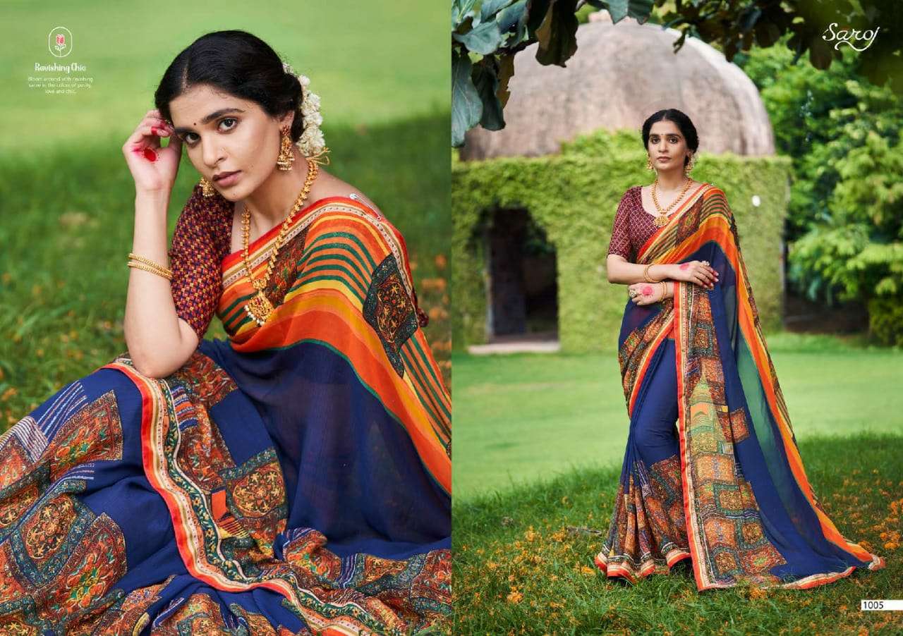 Mishita By Saroj Soft Printed Georgette Saris Exports