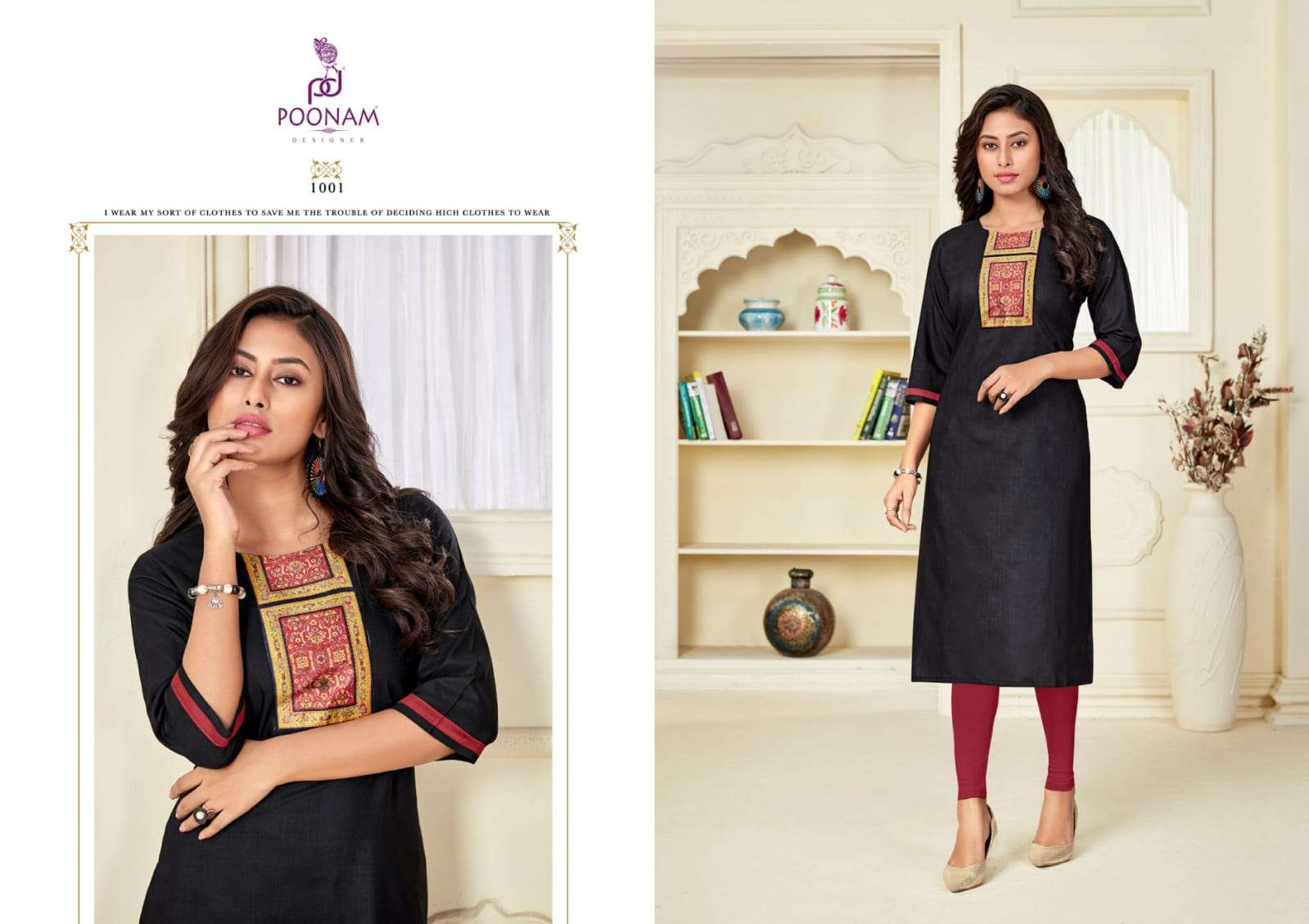 Poonam Glory Slub Silk Plus Sizes Ladies Kurti