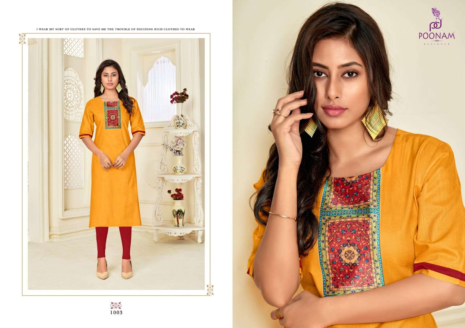 Poonam Glory Slub Silk Plus Sizes Ladies Kurti