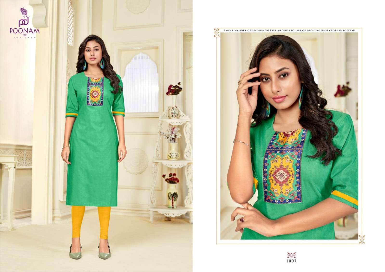 Poonam Glory Slub Silk Plus Sizes Ladies Kurti