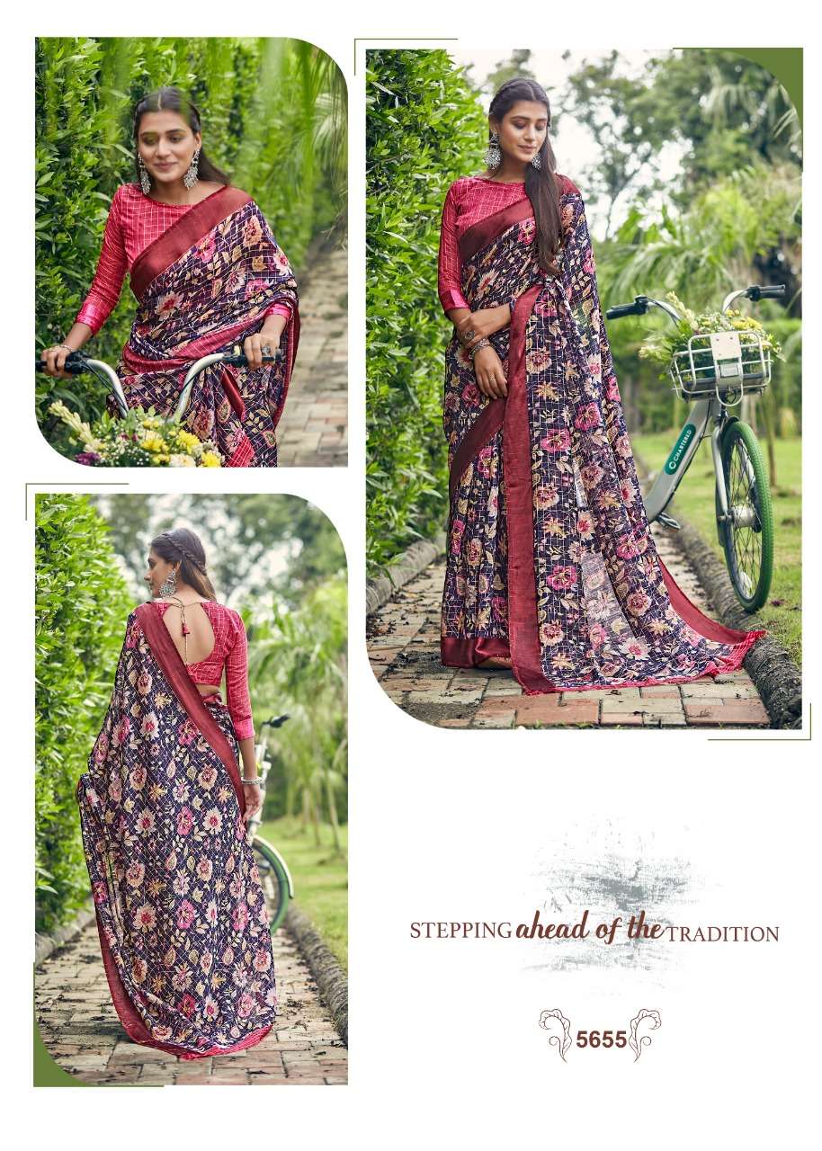 Sakhiya Linen By Shangrila Saree Surat Catalog Exports