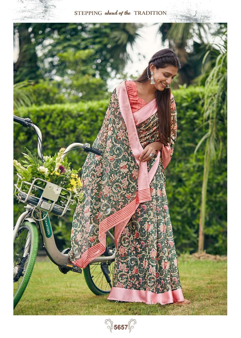 Sakhiya Linen By Shangrila Saree Surat Catalog Exports