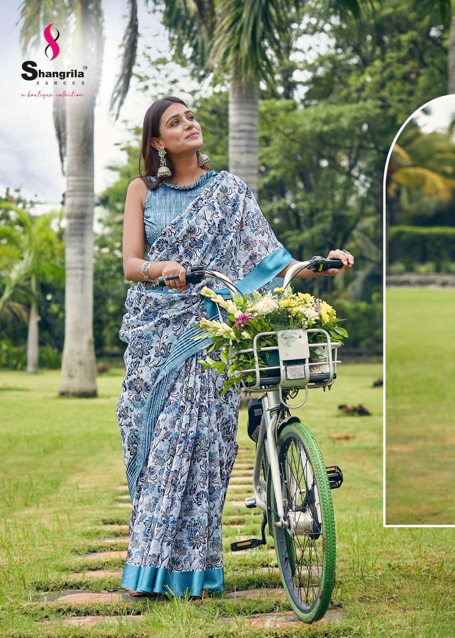 Sakhiya Linen By Shangrila Saree Surat Catalog Exports