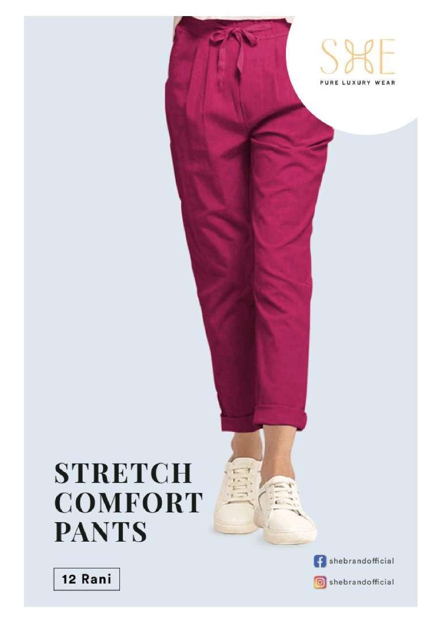 Buy Comfort Lady Kurti Pants Plus Size Women (Ivory White) at Amazon.in