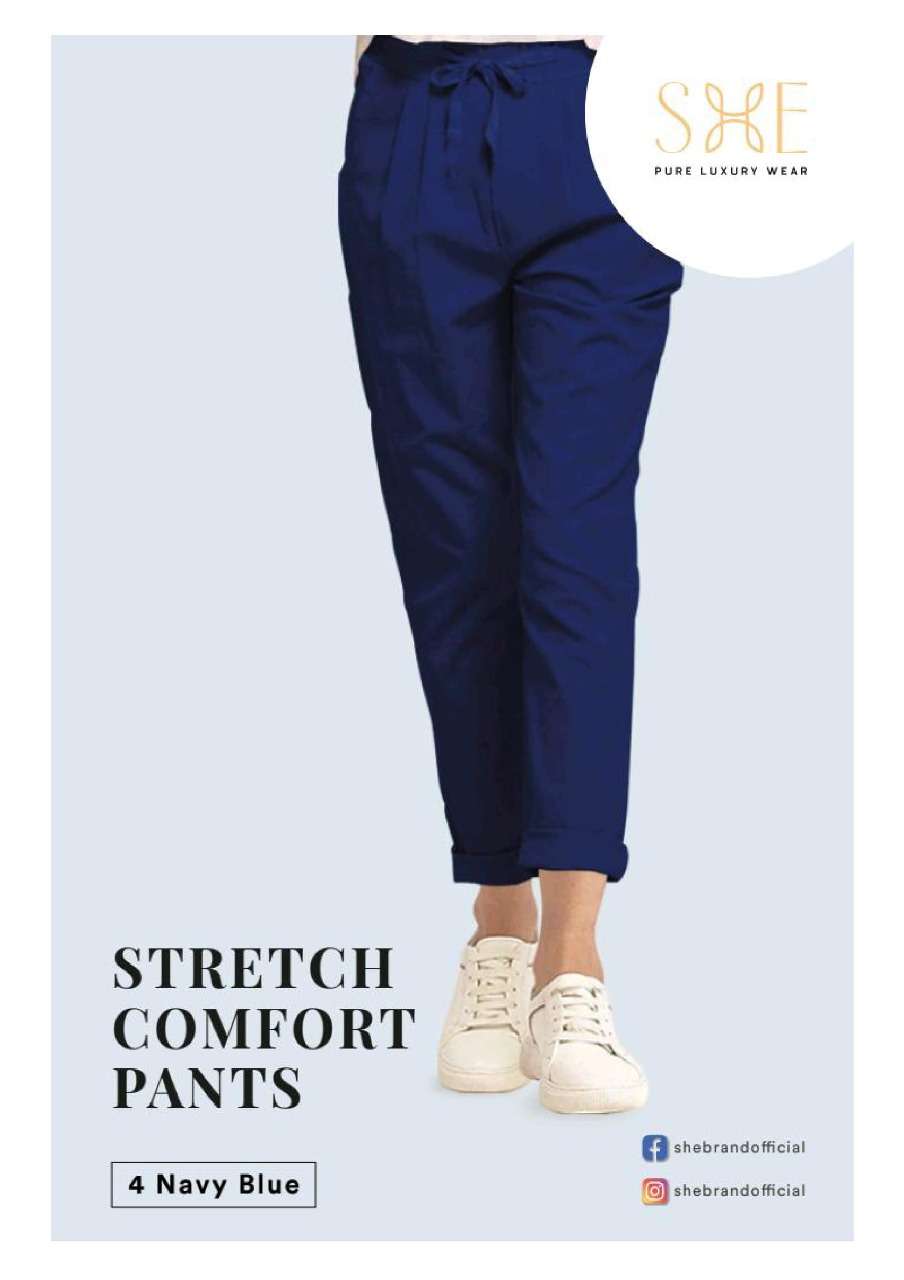 Stretch Comfort Pants By She Bottom Wear Pant For Women Girls