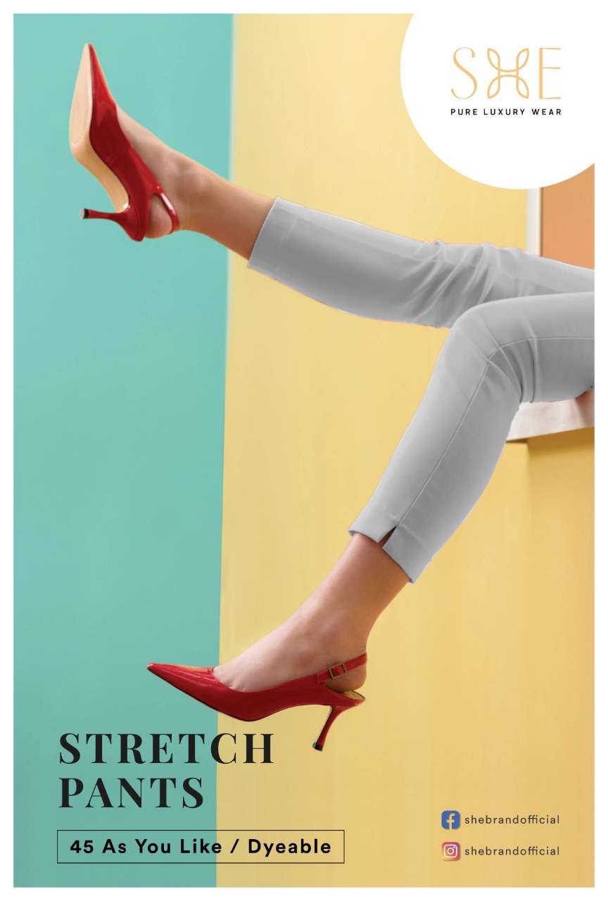 Stretch Pants By She Brand Bottom Wear Good Quality For Exports