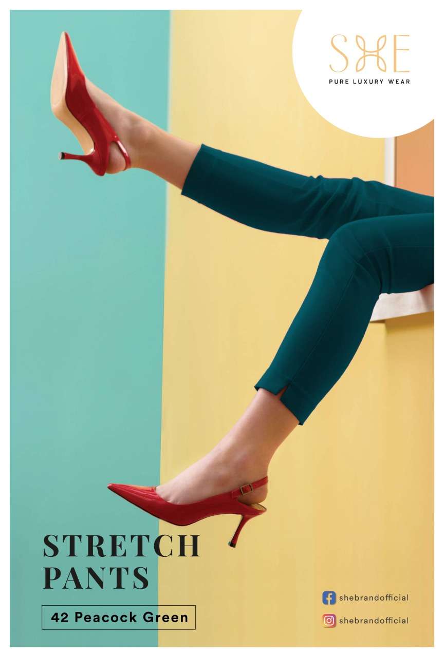 Stretch Pants By She Brand Bottom Wear Good Quality For Exports