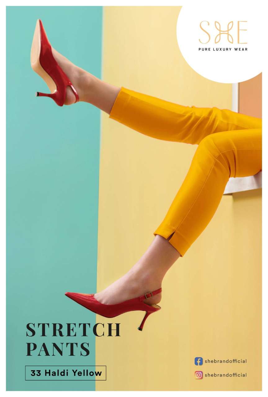Stretch Pants By She Brand Bottom Wear Good Quality For Exports