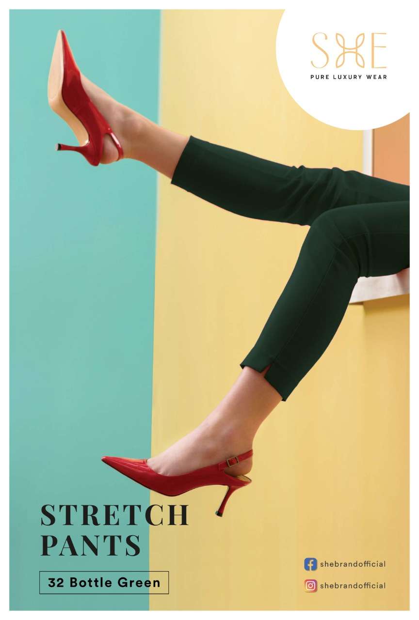 Stretch Pants By She Brand Bottom Wear Good Quality For Exports