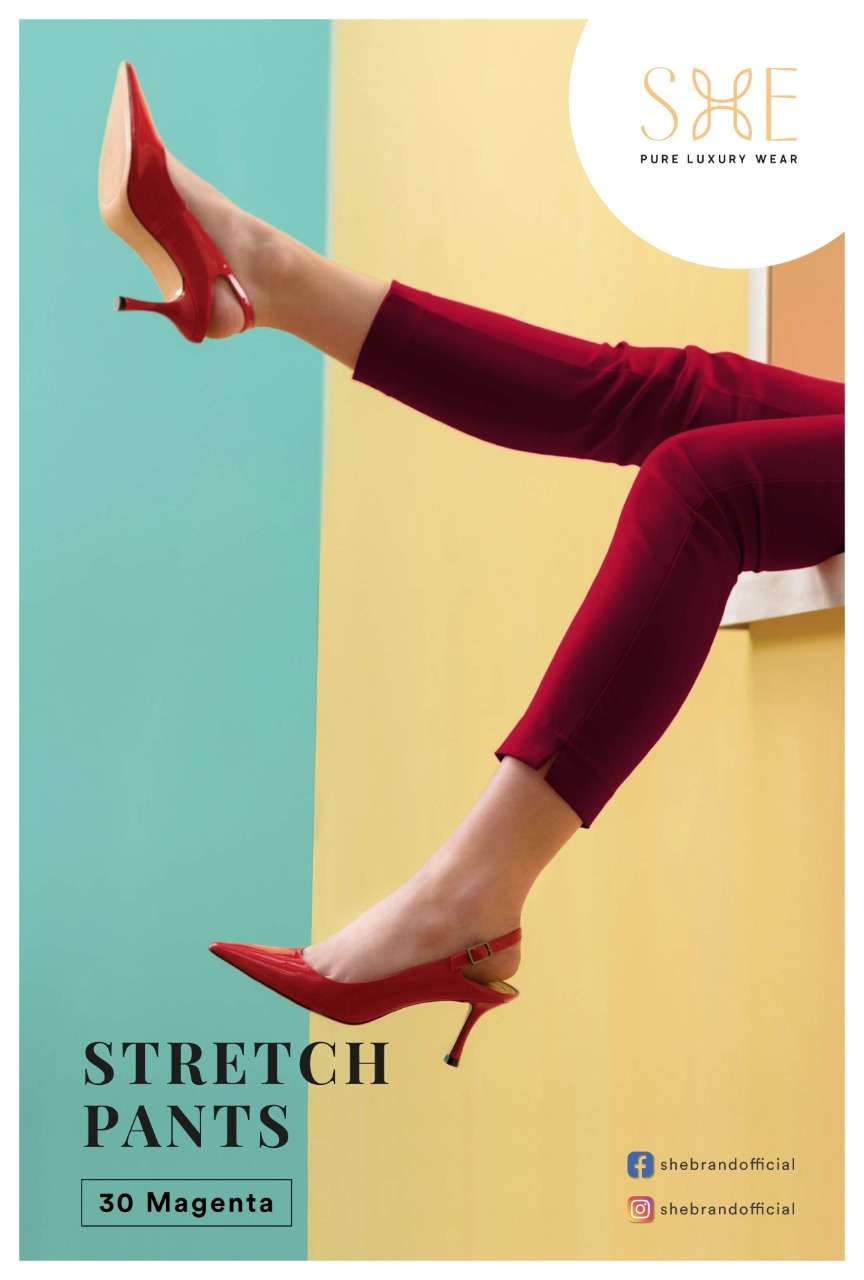 Stretch Pants By She Brand Bottom Wear Good Quality For Exports