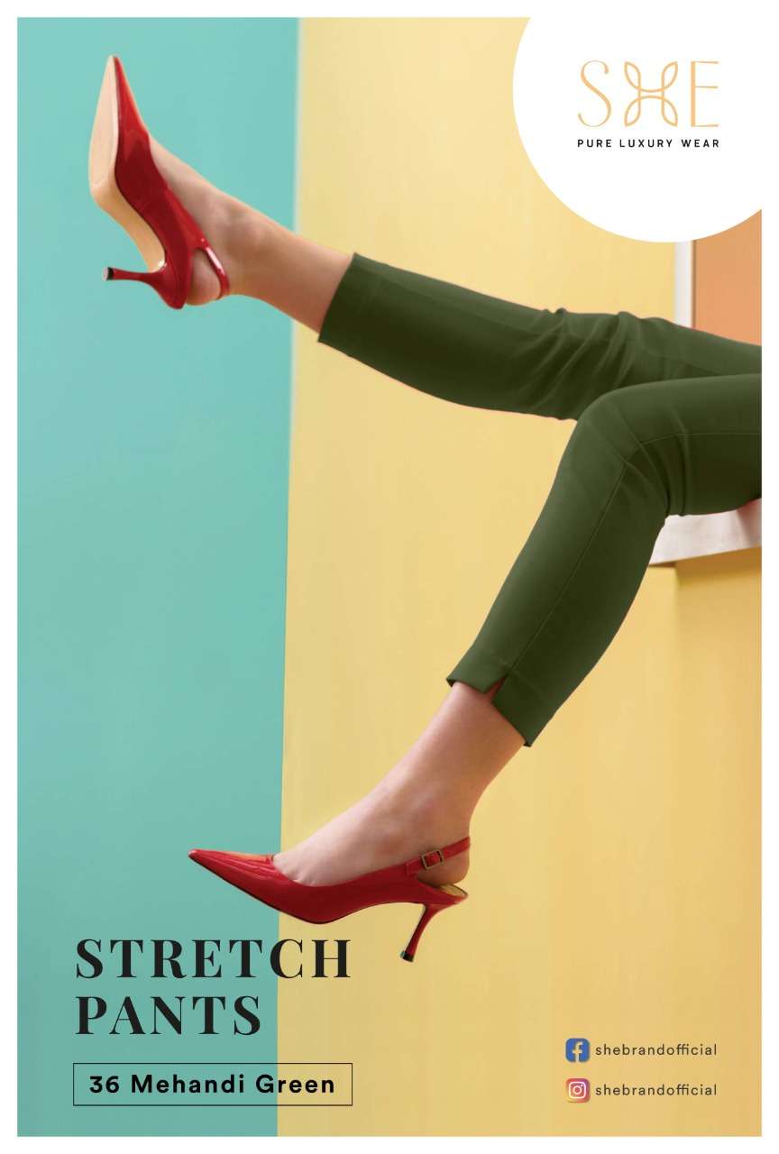 Stretch Pants By She Brand Bottom Wear Good Quality For Exports
