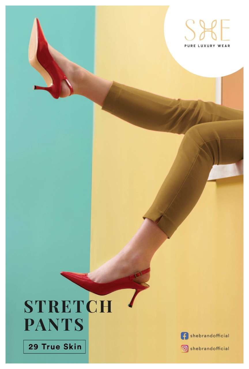 Stretch Pants By She Brand Bottom Wear Good Quality For Exports