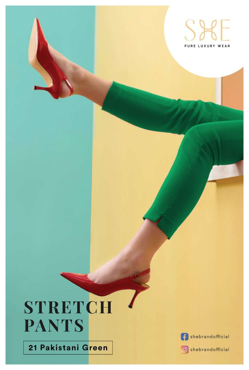 Stretch Pants By She Brand Bottom Wear Good Quality For Exports