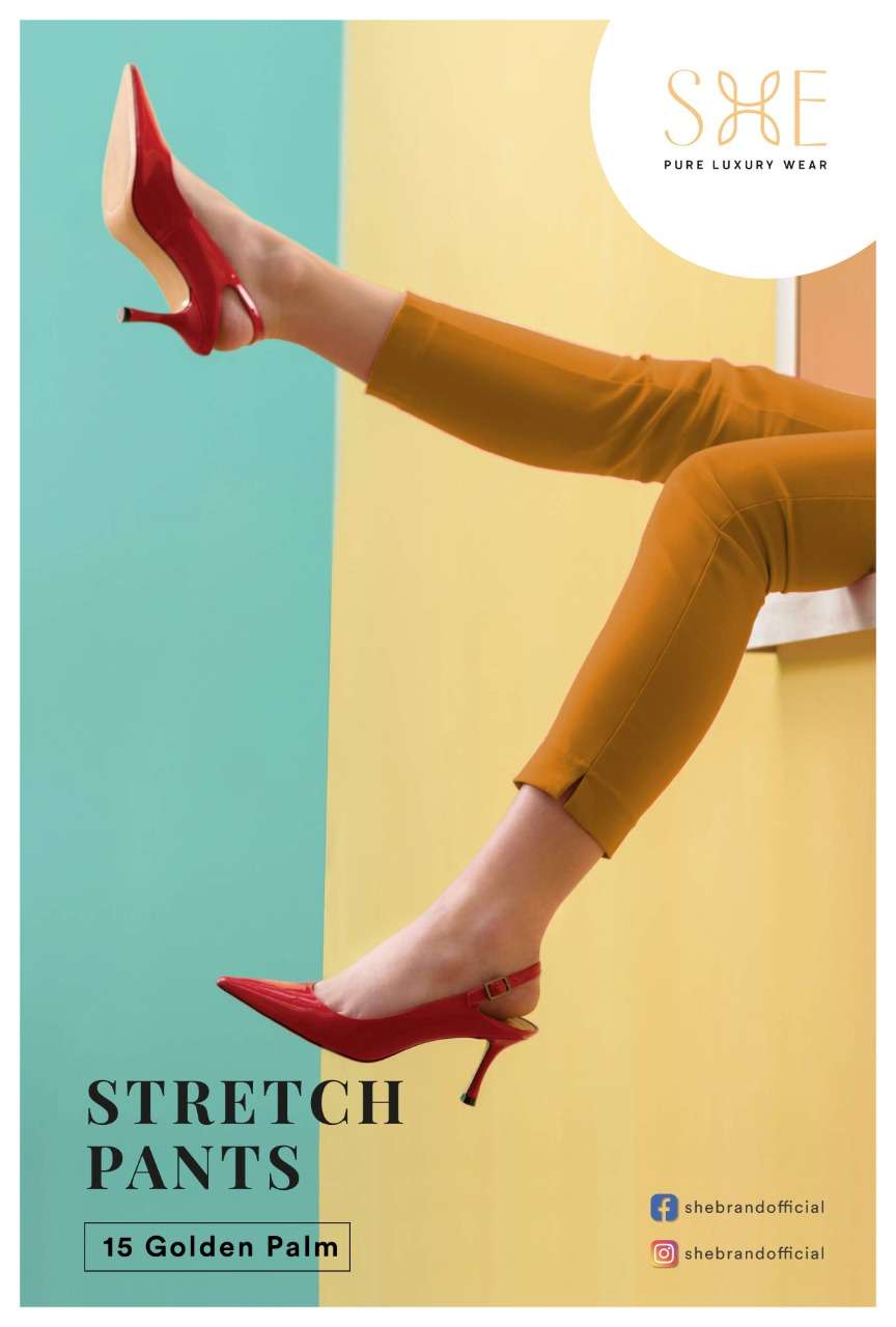 Stretch Pants By She Brand Bottom Wear Good Quality For Exports