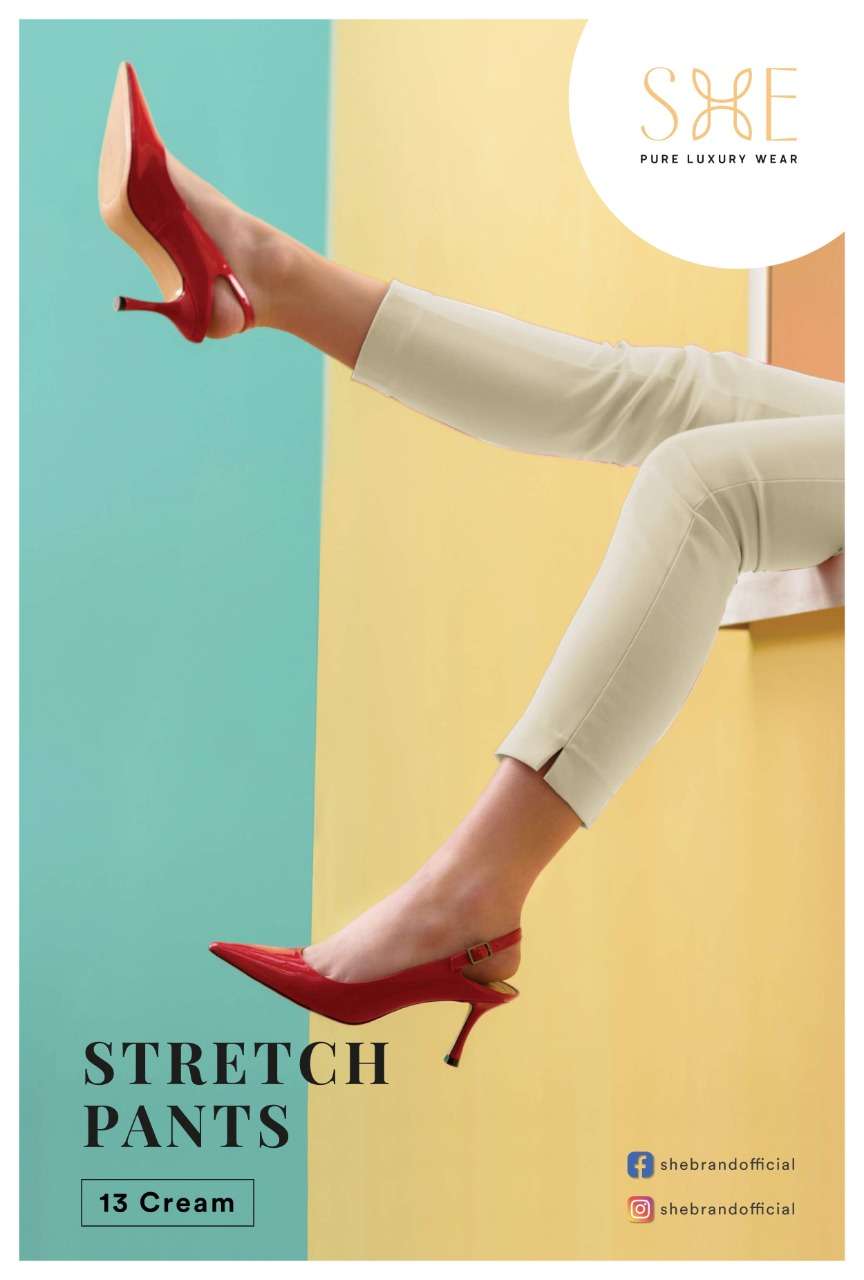 Stretch Pants By She Brand Bottom Wear Good Quality For Exports