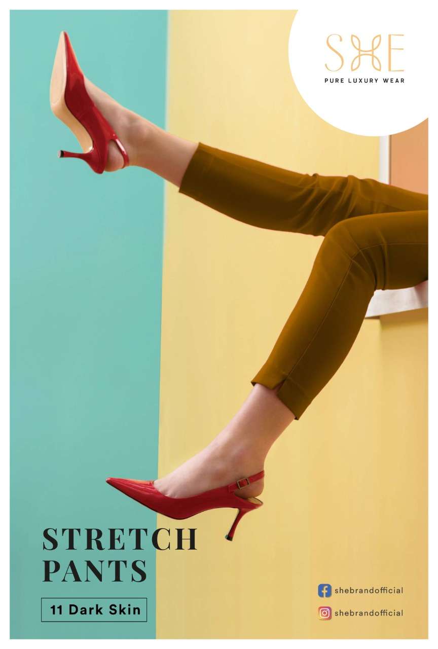Stretch Pants By She Brand Bottom Wear Good Quality For Exports