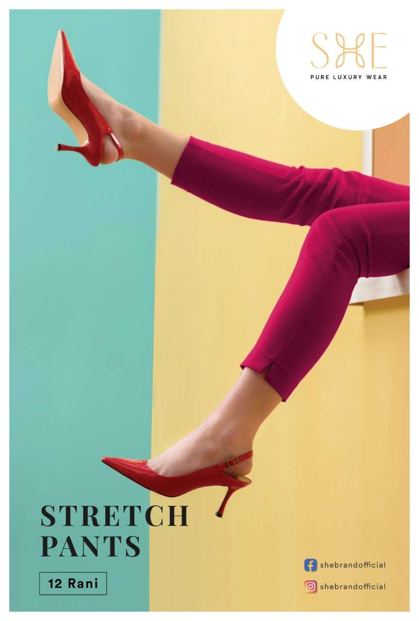 Stretch Pants By She Brand Bottom Wear Good Quality For Exports