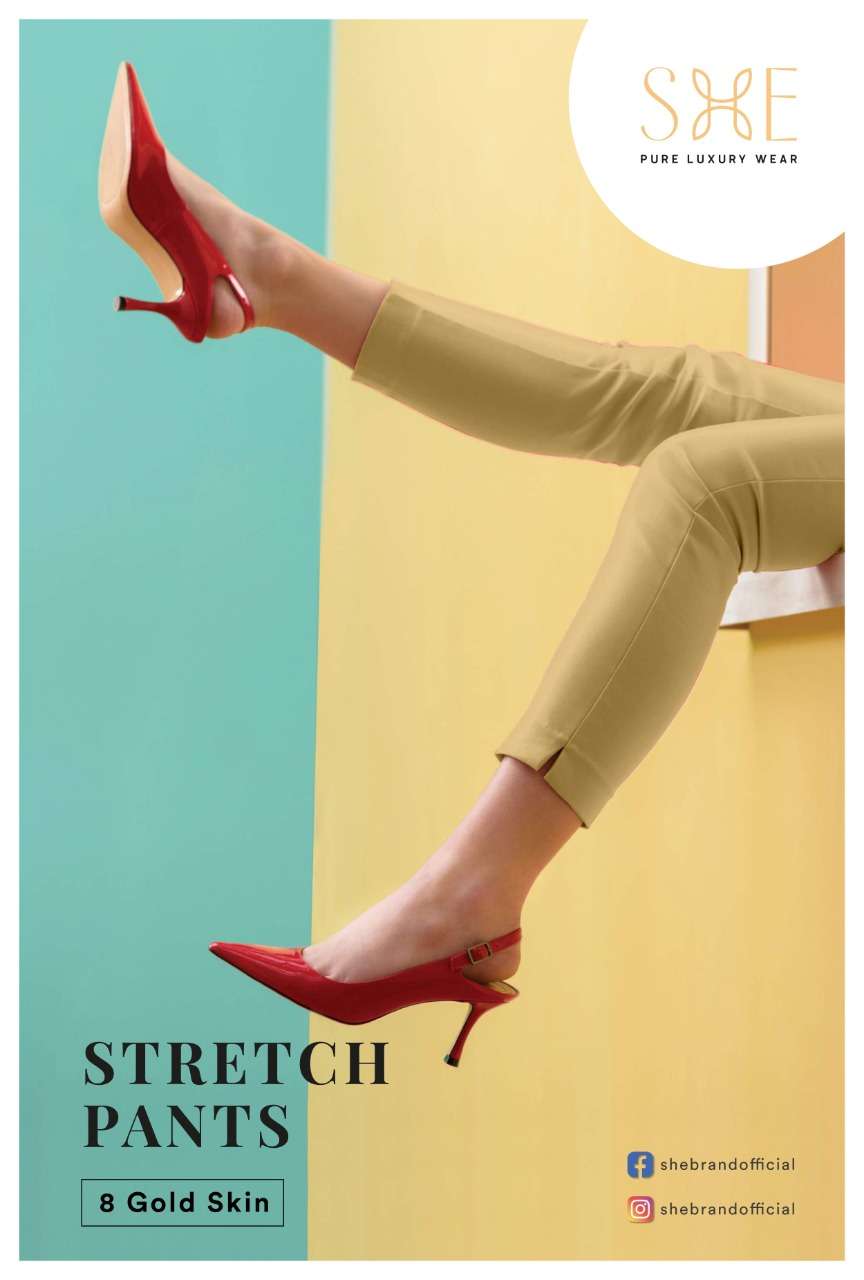 Stretch Pants By She Brand Bottom Wear Good Quality For Exports
