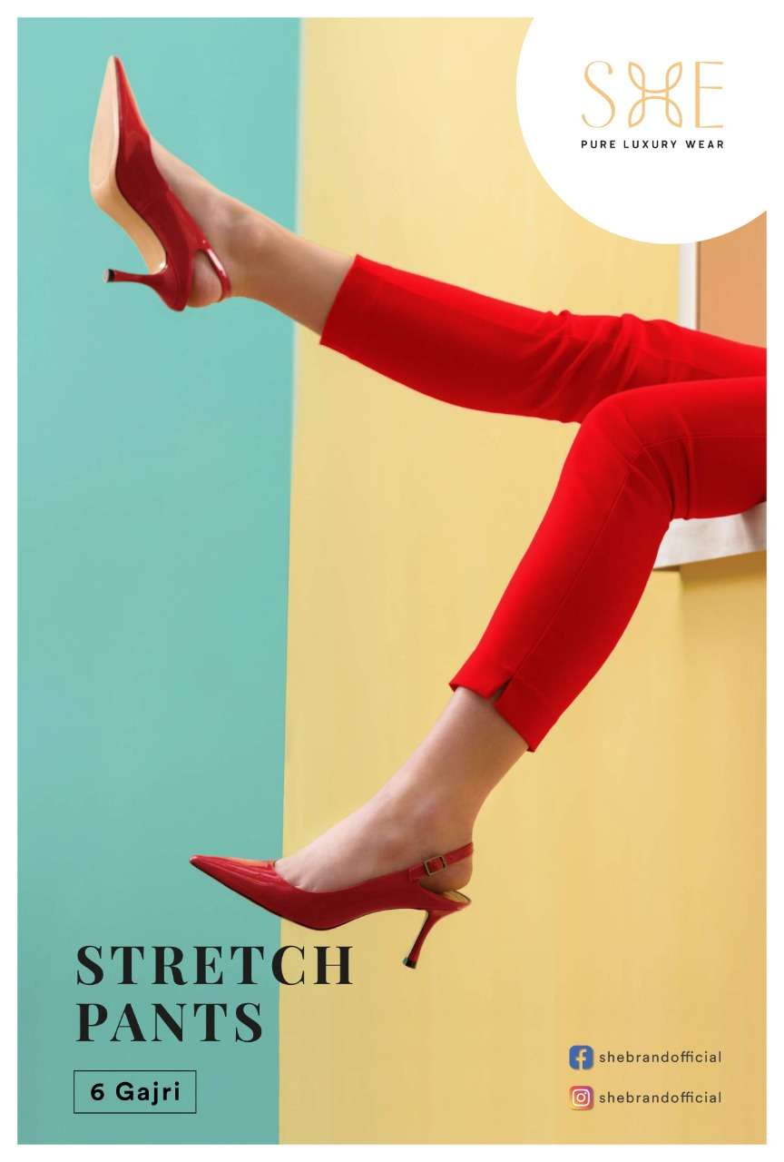 Stretch Pants By She Brand Bottom Wear Good Quality For Exports