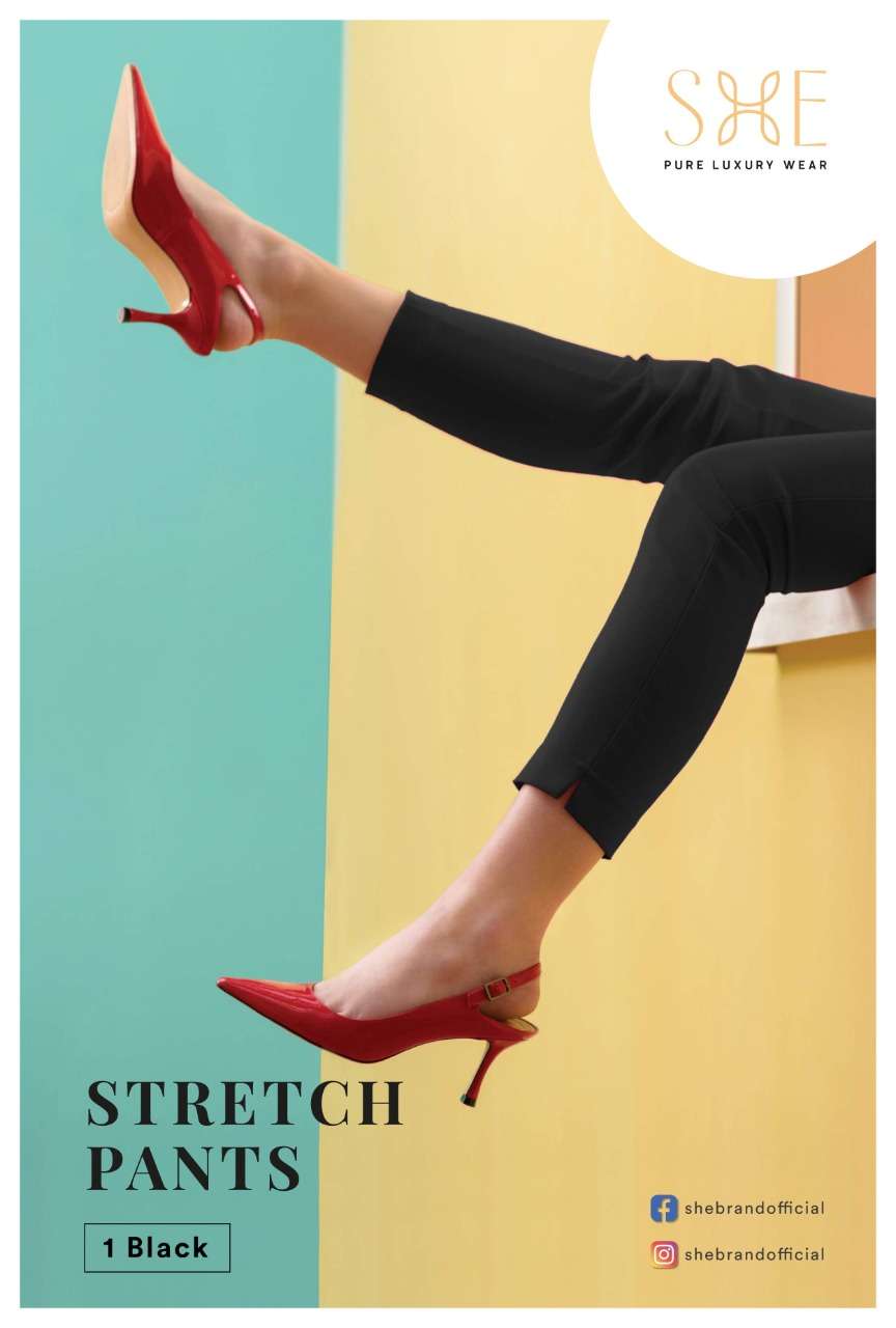 Stretch Pants By She Brand Bottom Wear Good Quality For Exports