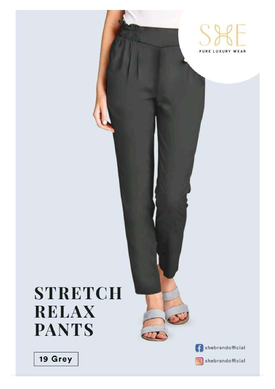 Stretch Relax Pants By She Brand Cotton Pants Exports