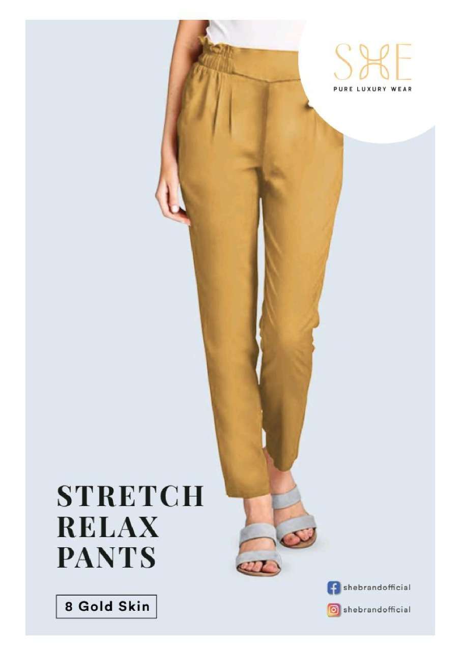 Stretch Relax Pants By She Brand Cotton Pants Exports