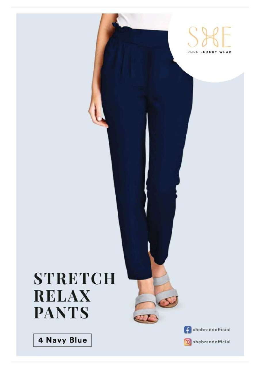 Stretch Relax Pants By She Brand Cotton Pants Exports