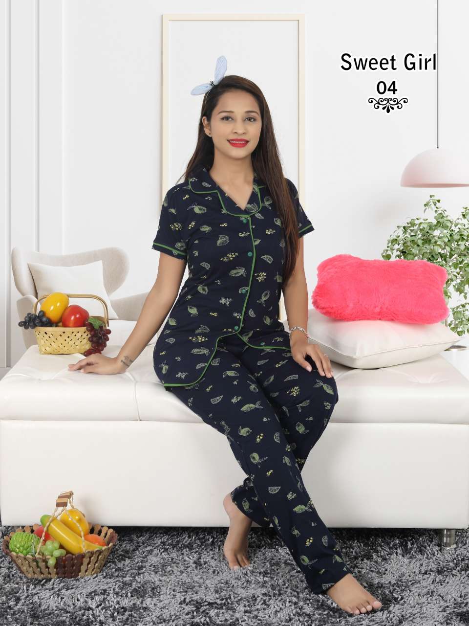 Sweet Girl By Fashion Talk Heavy Hosiery Cotton Night Suit Catalog Collection