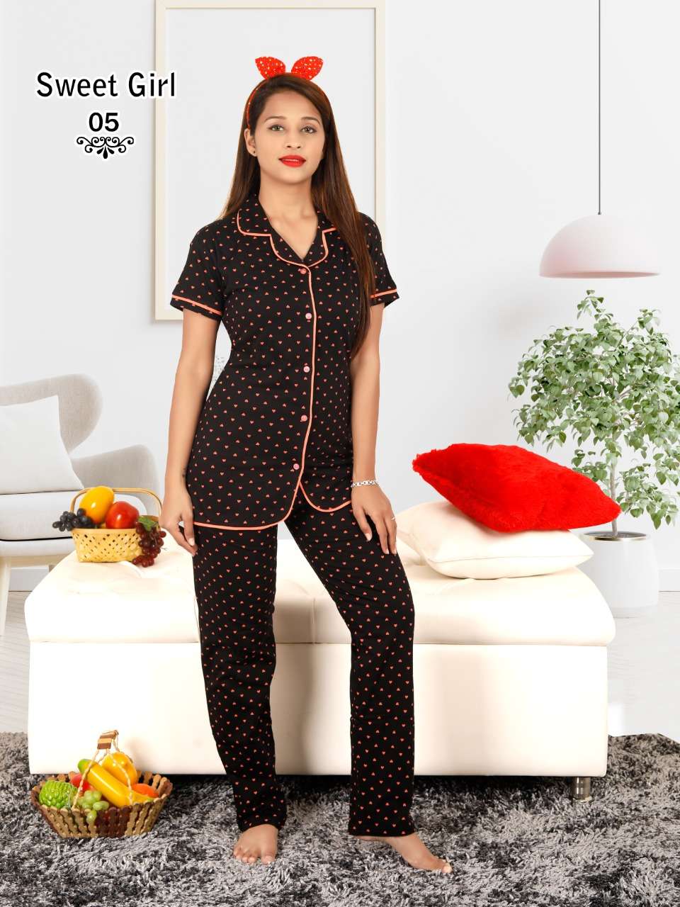 Sweet Girl By Fashion Talk Heavy Hosiery Cotton Night Suit Catalog Collection