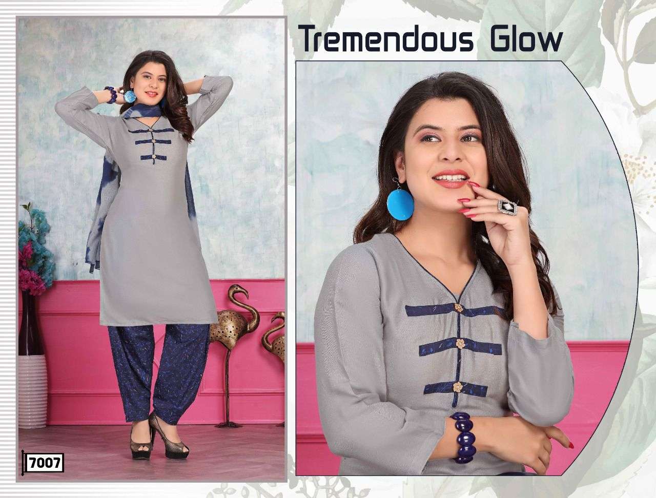 Trendy Sparsh Vol.2 Heavy Rayon Plain And Print Readymade Suit Catalog Collection