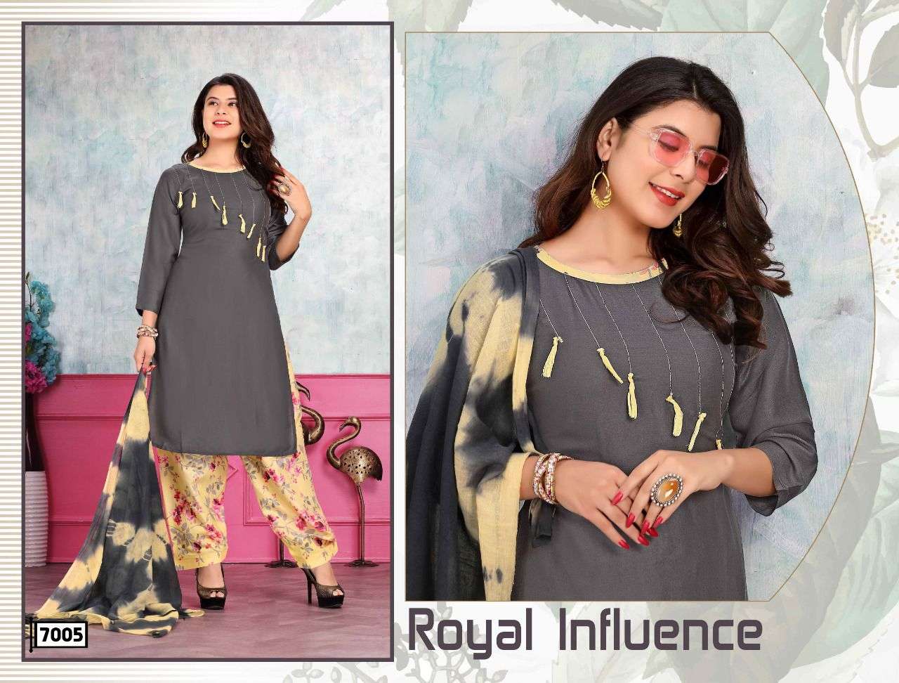 Trendy Sparsh Vol.2 Heavy Rayon Plain And Print Readymade Suit Catalog Collection