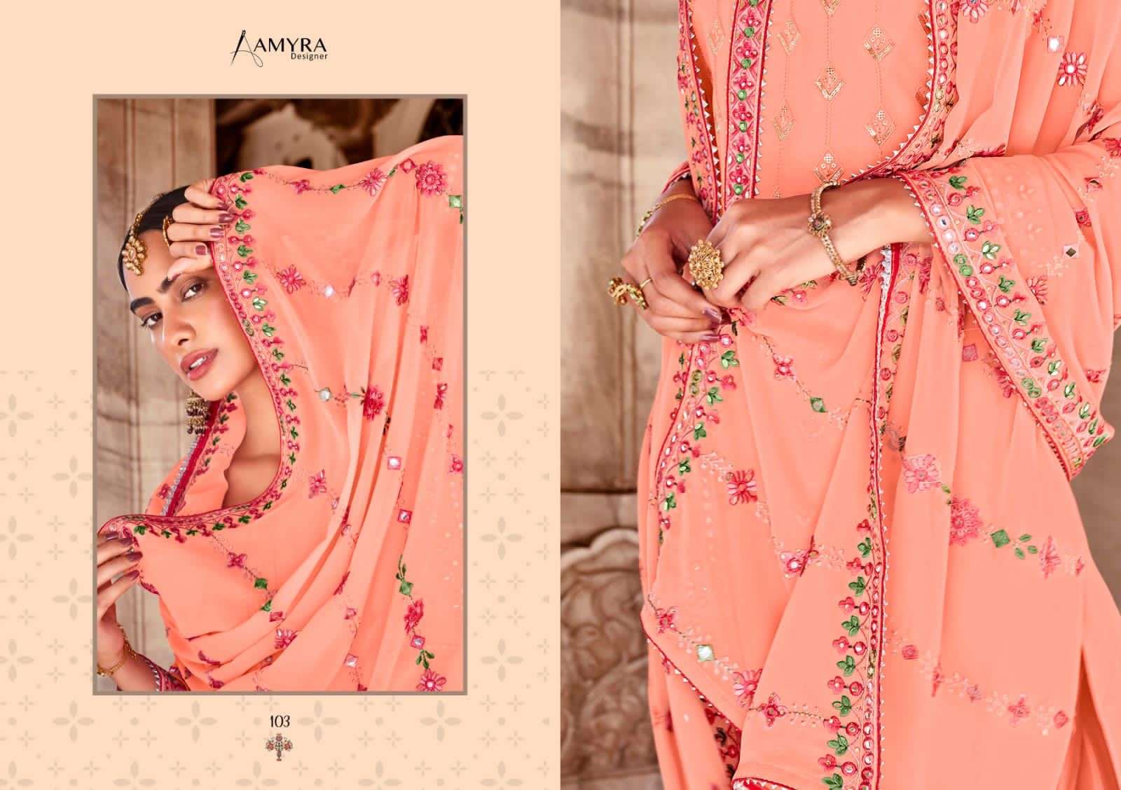 Amyra Kohinoor Georgette Party Wear Designer Suit