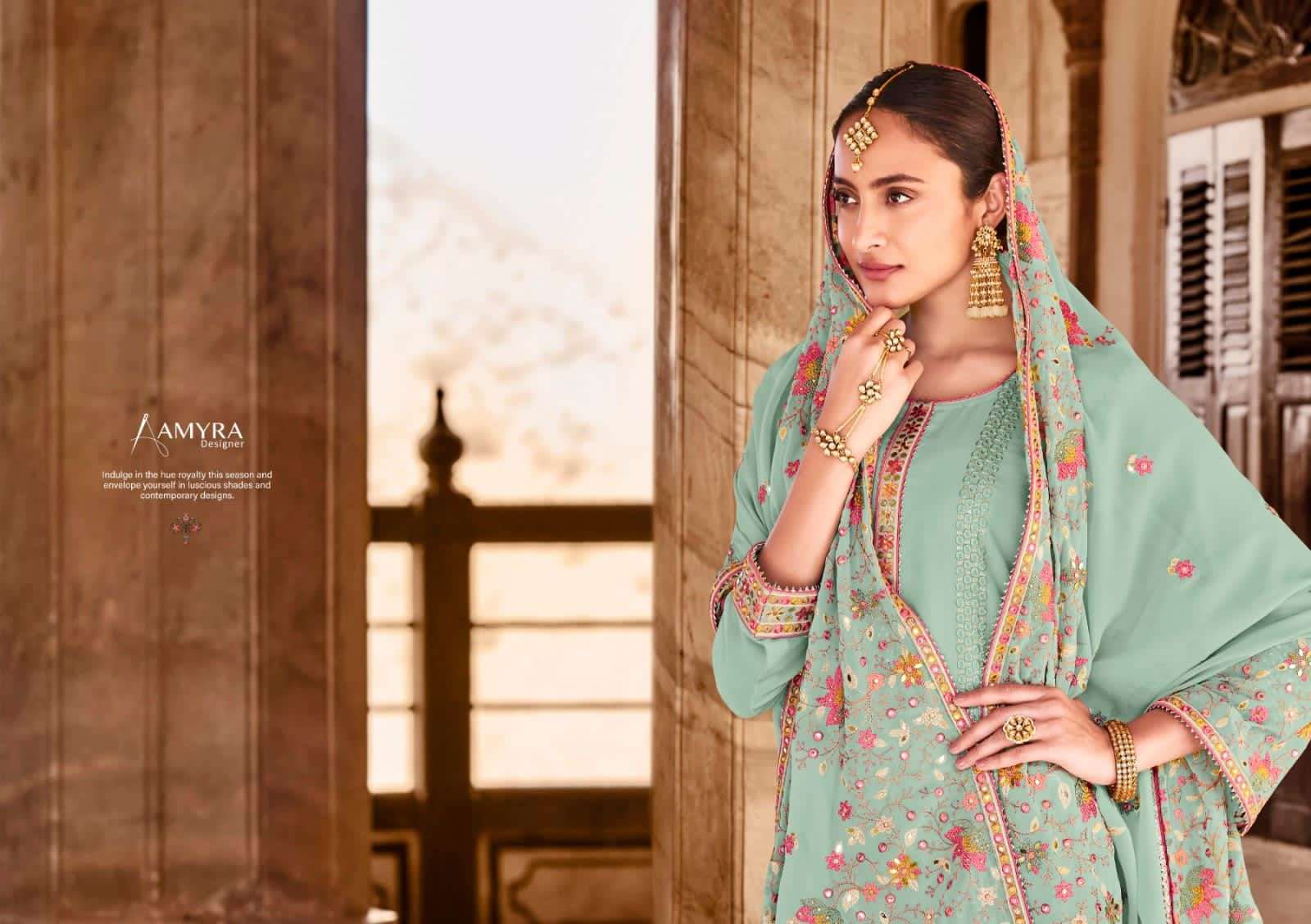 Amyra Kohinoor Georgette Party Wear Designer Suit