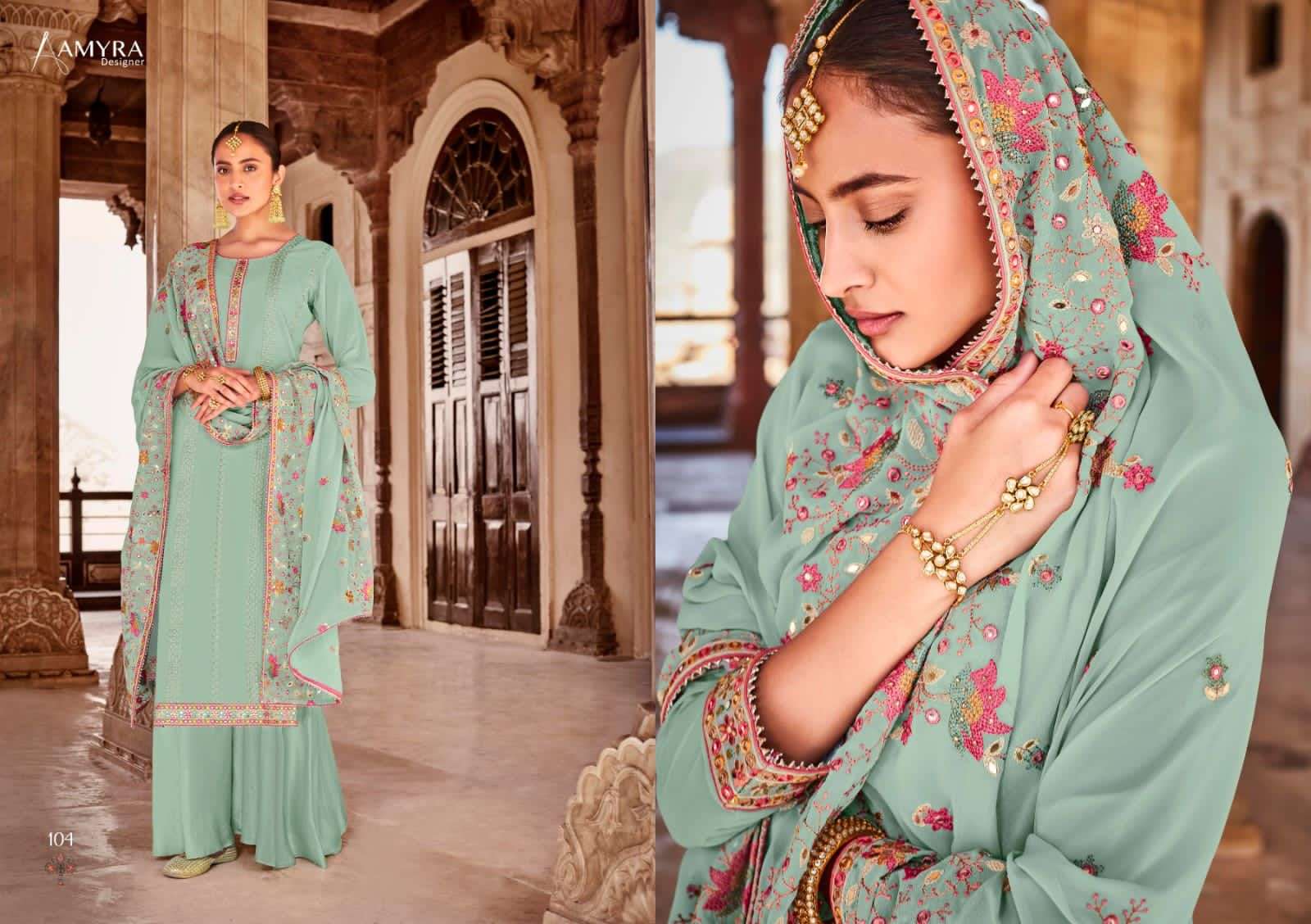 Amyra Kohinoor Georgette Party Wear Designer Suit