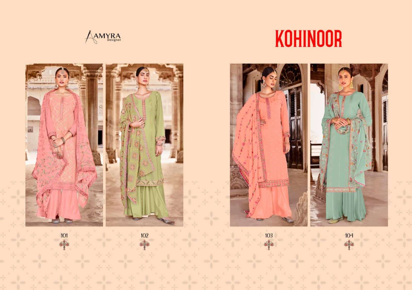 Amyra Kohinoor Georgette Party Wear Designer Suit