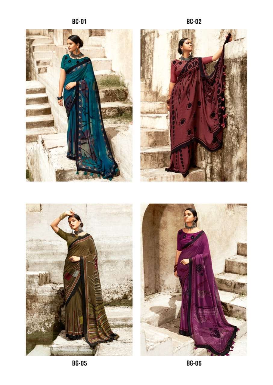 Black Georgette By Sr Brand Fancy Saris Dealer