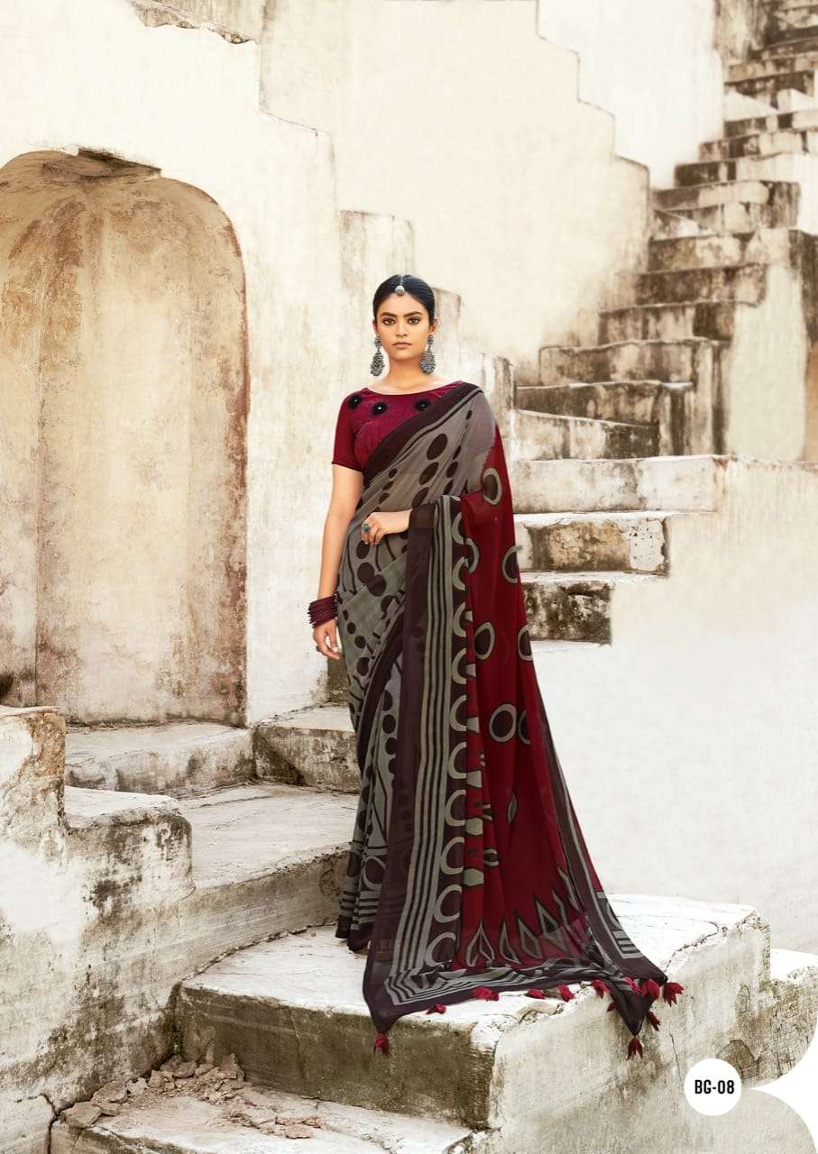 Black Georgette By Sr Brand Fancy Saris Dealer