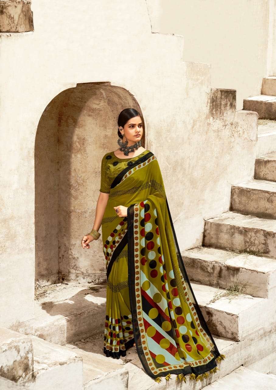 Black Georgette By Sr Brand Fancy Saris Dealer