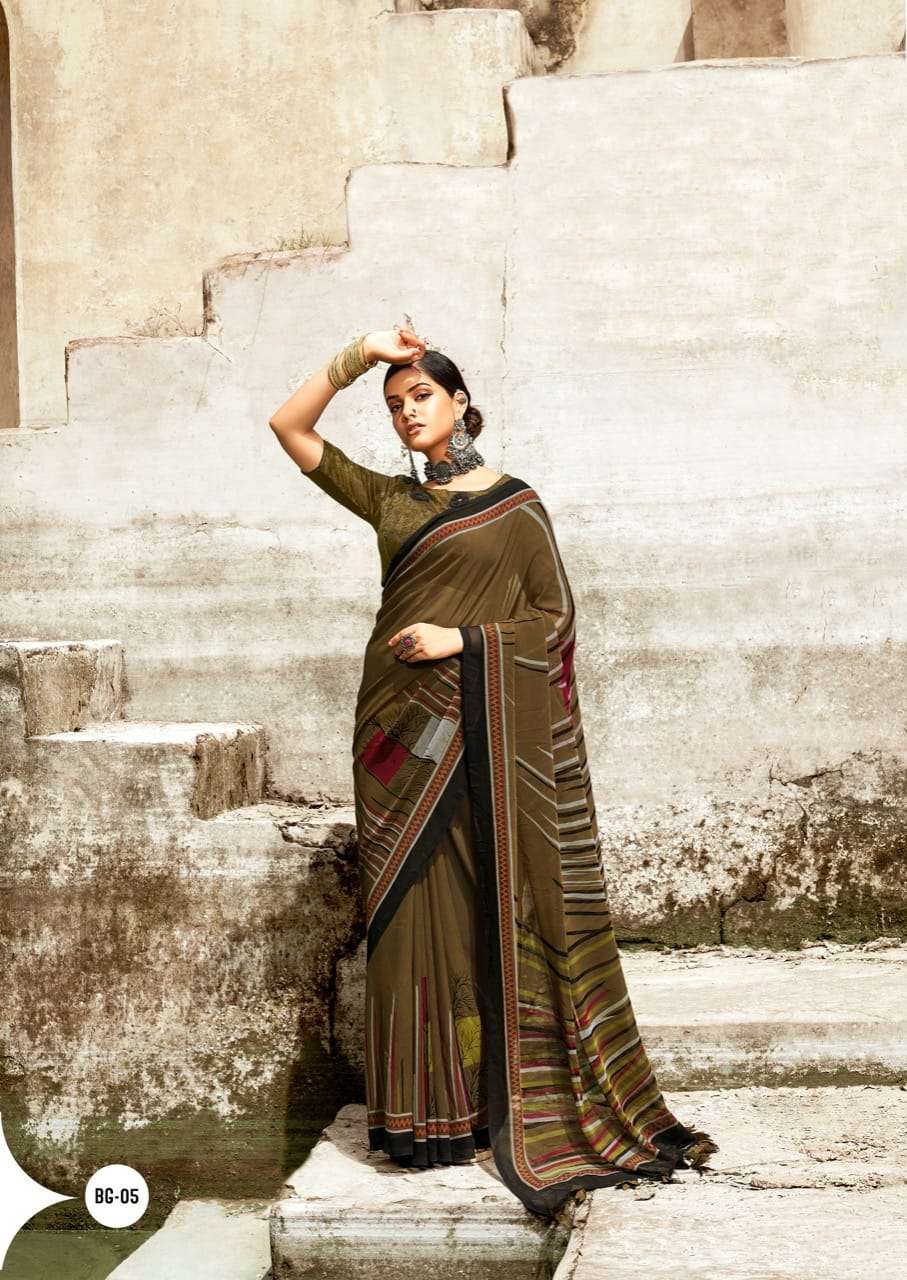 Black Georgette By Sr Brand Fancy Saris Dealer