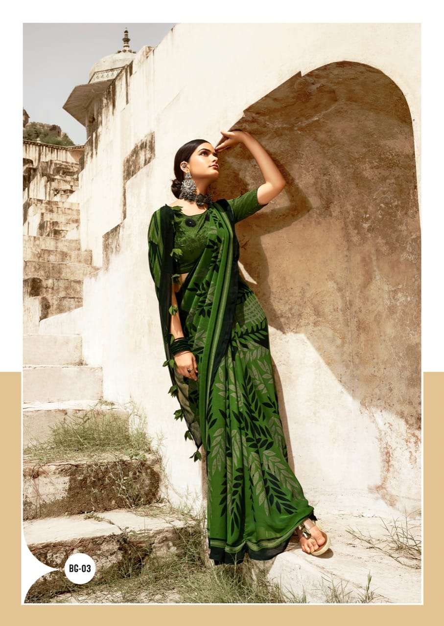 Black Georgette By Sr Brand Fancy Saris Dealer