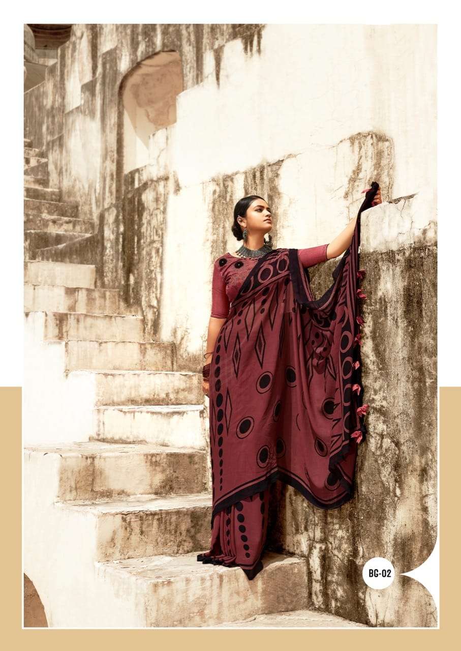 Black Georgette By Sr Brand Fancy Saris Dealer