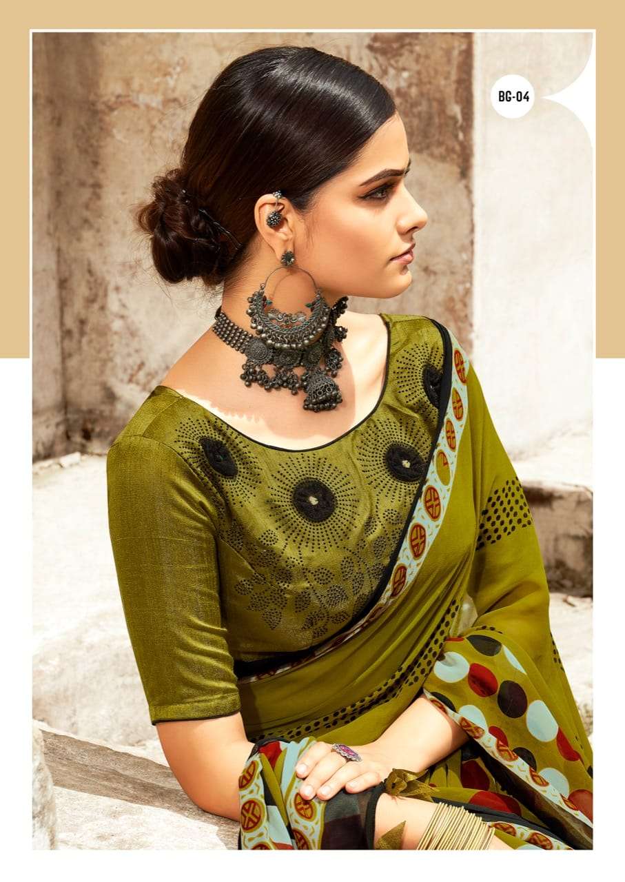 Black Georgette By Sr Brand Fancy Saris Dealer