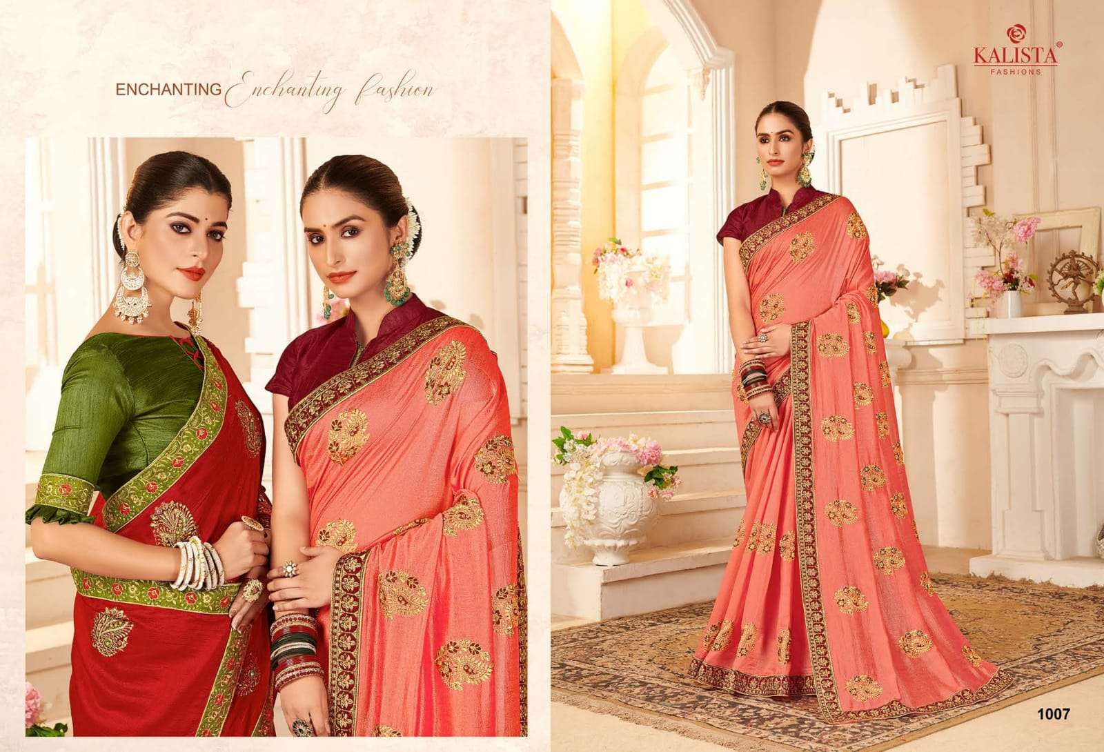 Kalista Sunaina Vol 3 Vichitra Silk Designer Saree