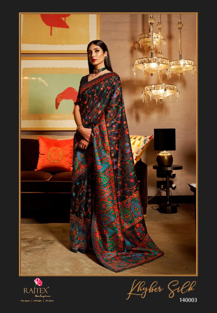 Khyber Silk By Rajtex Pure Kashmiri Modal Weaving Saree Online Shopping In India