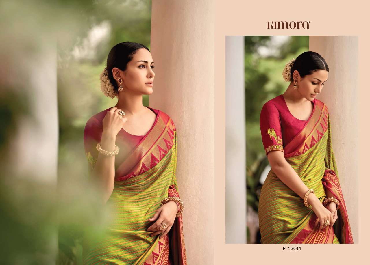 Meera Vol 3 By Kimora Fashion Brasso Sarees Exports